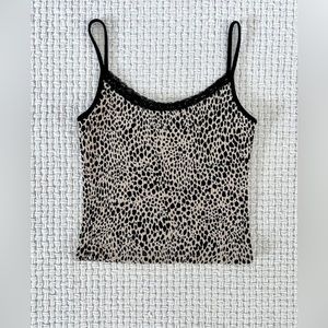 brandy melville cheetah tanktop